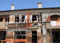 Сейсмическая ткань Sisma Calce помогает удерживать стены во время землетрясения