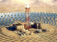 Крупнейшая в мире тепловая солнечная электростанция (377MW) в Мохаве будет иметь 300 000 зеркал