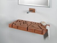 3D карта города на раковине