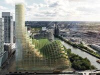 Большой небоскреб из древесины является альтернативой стали и бетонных зданий