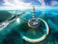 Морская платформа Grand Cancun очищает океан и генерирует энергию