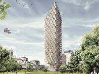 Деревянный небоскреб высотой в 34 этажа ценят за его легкость