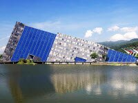 Геометрический музей Lanyang под углом с берегов Тайваня