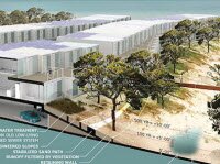 Для защиты от наводнений дом с затопляемой платформой DUNE CO-HABITAT