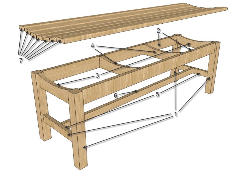 Садовая скамейка