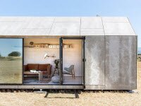 Минималистский микро сборный дом резиденцию можно собрать в течение одного дня