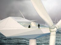 Чердак жизни в ветровой турбине