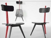 Стул Sedia3 можно сложить из 3D в 2D за секунды