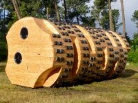 Крошечные как старые стволы деревьев служит приютом для искателей приключений