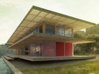 Дом отдыха из морских контейнеров