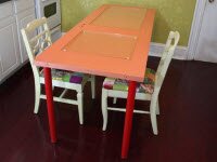 Как сделать стол из старой двери