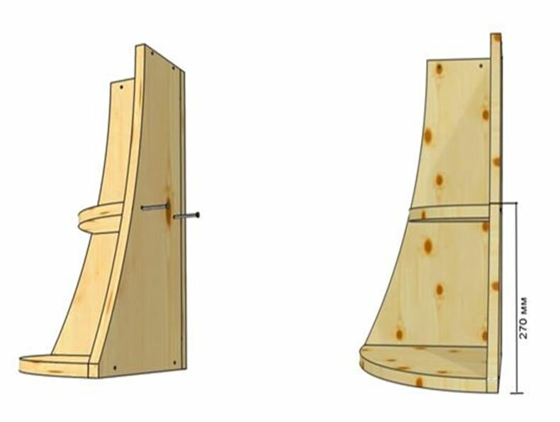 Угловая полка