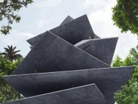 Культурный "Экзоскелет" Archivo позволяет посетителям насладиться видом на выставке