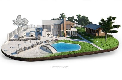 3д моделирование коттеджа