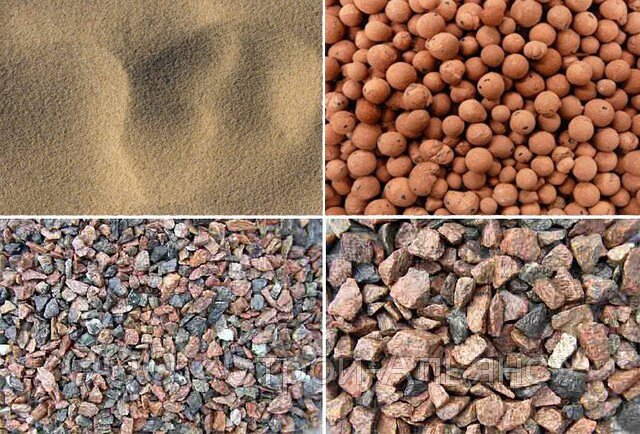 Песок щебень