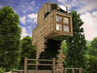 Крестообразный микро дом DACHI Папуашвили обеспечивает компактное проживание членов церкви