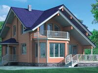 Деревянный коттедж - стильно и надёжно