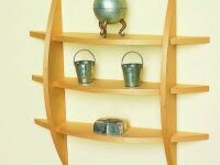 Полукруглая настенная полка своим руками