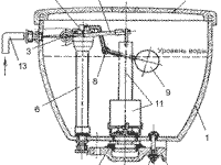 Установка смывных бачков
