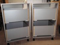 Как делают напольный шкаф с выдвижными ящиками