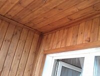 Как обшить балкон вагонкой