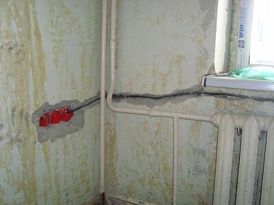 Вариант проведения электропроводки в квартире