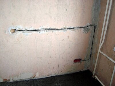 Вариант проведения электропроводки в квартире