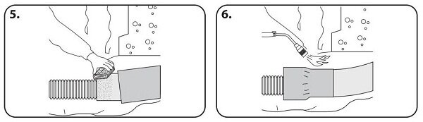 Монтаж поворотной гильзы