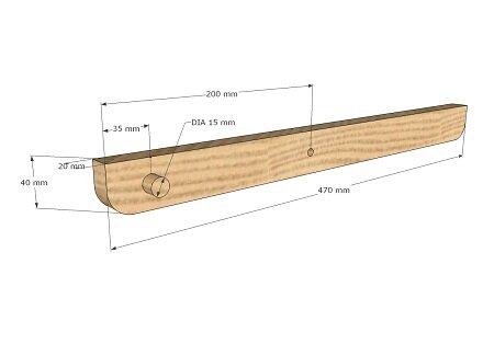 Брусок боковины сидения складного стула