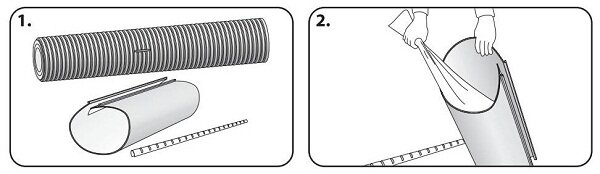 Монтаж ремонтного термоусадочного рукава