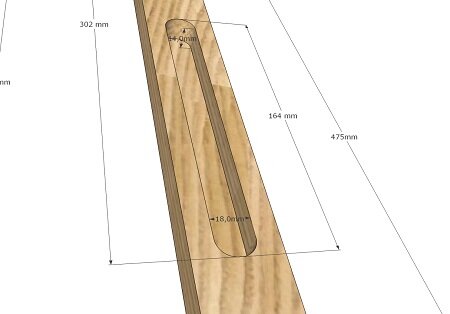 передняя ножка складного стула