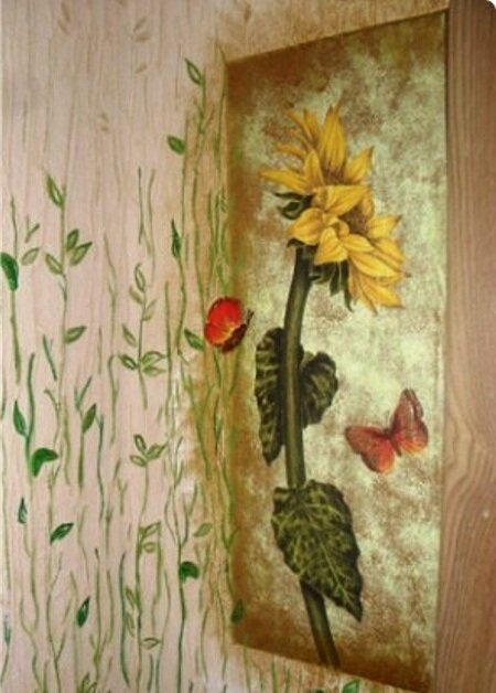 Декупаж стен - отличное дизайнерское решение!