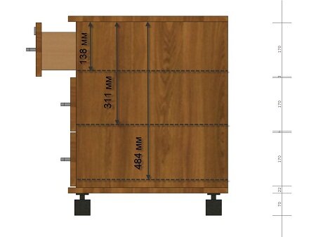 Расчет роликовых направляющих для выдвижного ящика