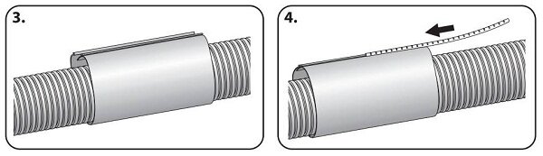 Монтаж ремонтного термоусадочного рукава