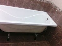 Как установить стандартную акриловую ванну?