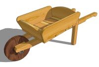 Деревянная тачка