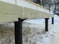 Порядок монтажа фундамента на винтовых сваях