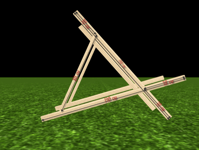 Шезлонг-гамак чертеж