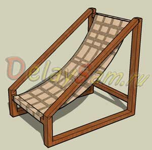 Шезлонг-гамак устойчивый