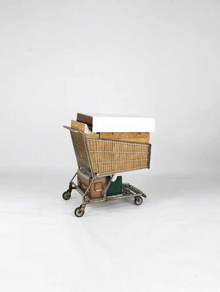 Camper Kart представляет собой миниатюрный дом из тележки корзины