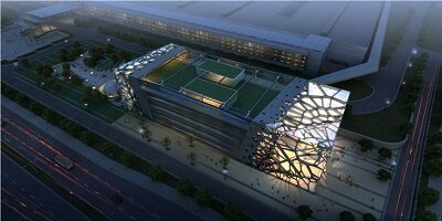 Фасад штаб квартиры китайской Zoomlion имитирует бабочки, орлы и лягушки