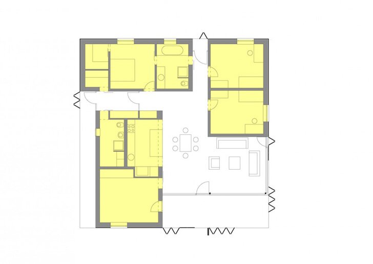 Семейный дом на краю Králuv Dvur