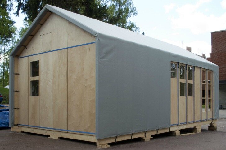 Лийна - модульное жилье не требующее инструментов для сборки