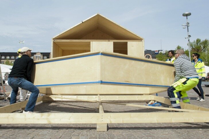 Лийна - модульное жилье не требующее инструментов для сборки