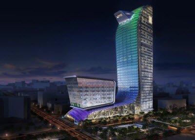 Башня будущей фондовой биржа Камбоджи имеет форму Дракона