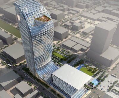 Башня будущей фондовой биржа Камбоджи имеет форму Дракона