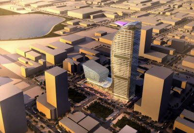 Башня будущей фондовой биржа Камбоджи имеет форму Дракона