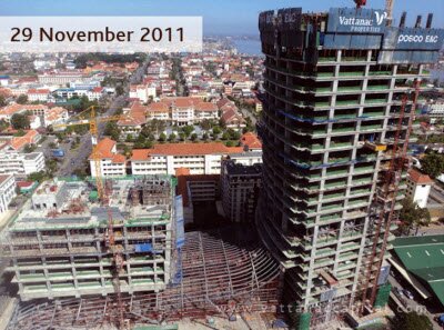 Башня будущей фондовой биржа Камбоджи имеет форму Дракона