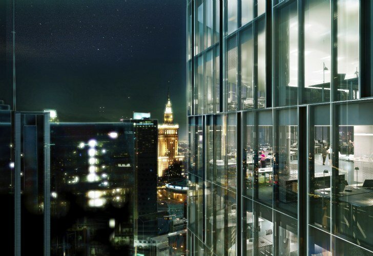 Мерцающая башня в Варшаве - планы