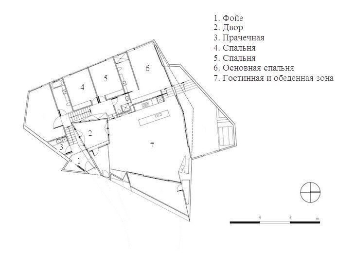 Дом оригами - план чертеж